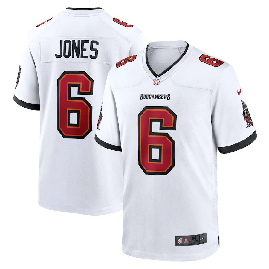 Men Tampa Bay Buccaneers #6 Julio Jones Nike White Player Game NFL Jersey
